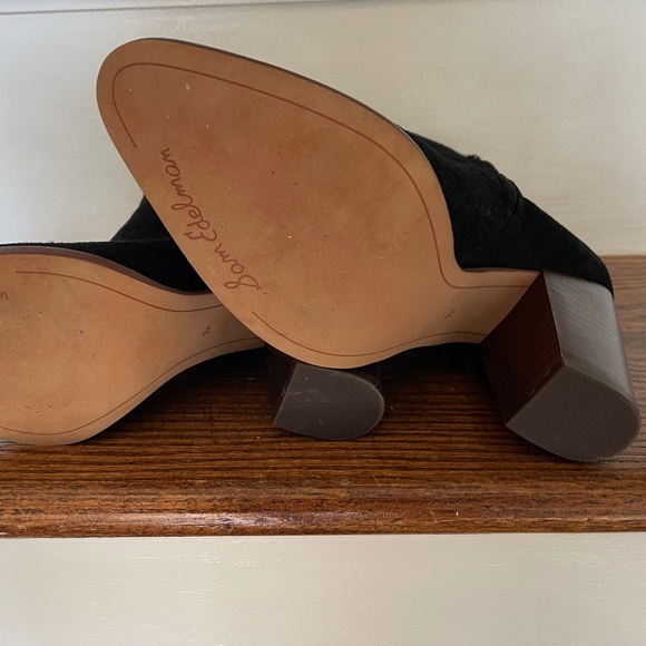 Sam Edelman Blake Ankle Boots Black Heel Suede EUC - Sz 7.5 - Picture 4 of 5